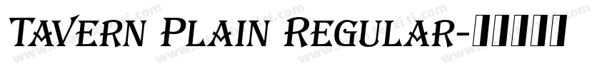 Tavern Plain Regular字体转换